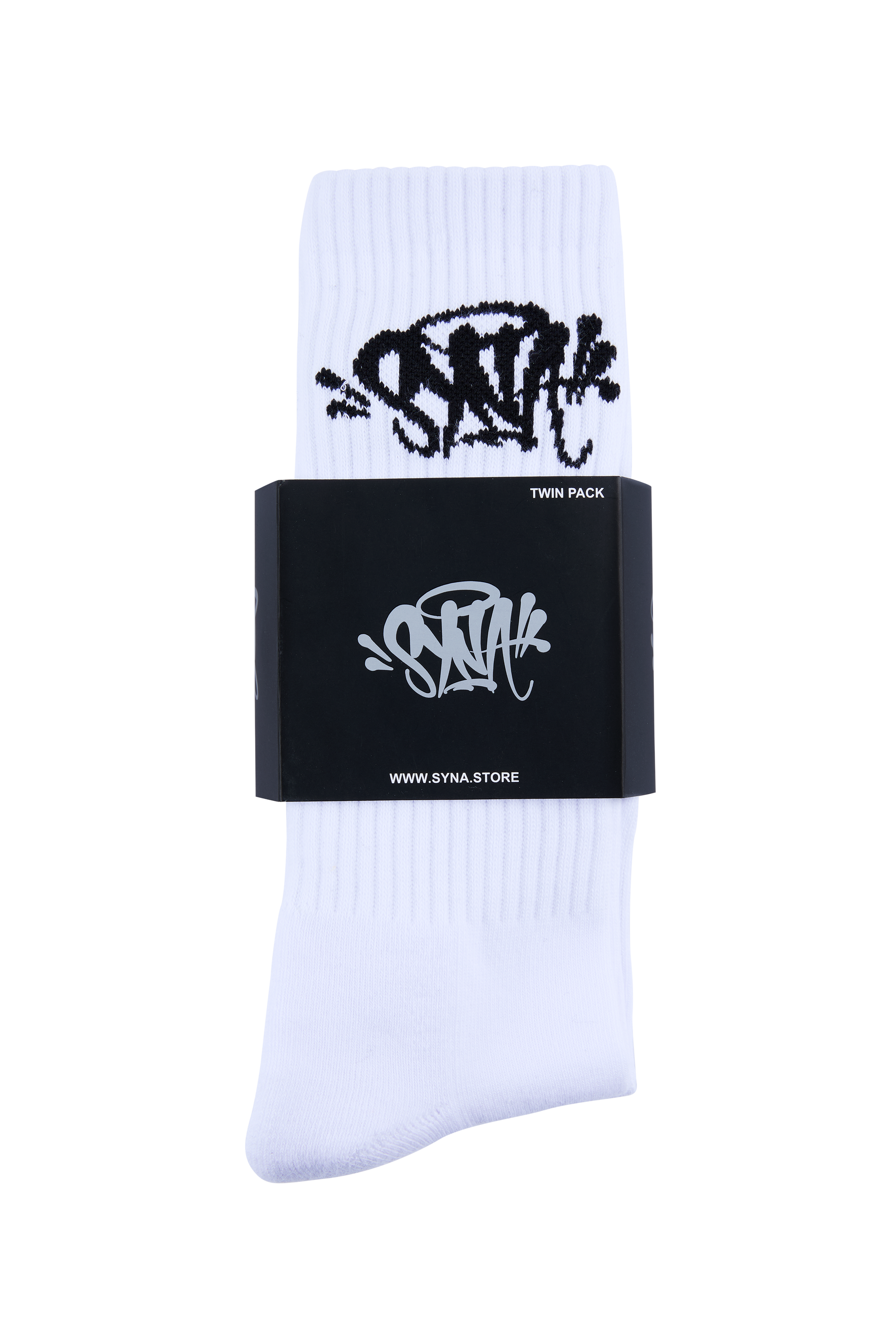 SYNA 2 PACK SOCK - BLACK/WHITE – Syna World