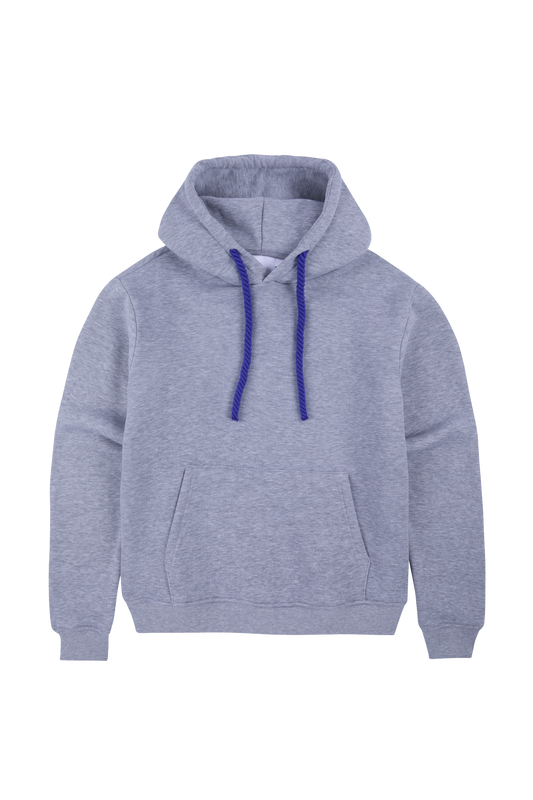 SYNA OG HOOD - GREY MARL/COBALT