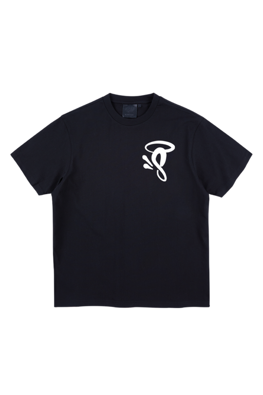 HALO 'S' PRINTED LOGO T-SHIRT BLACK/WHITE