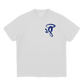 HALO 'S' PRINTED LOGO T-SHIRT WHITE/COBALT BLUE