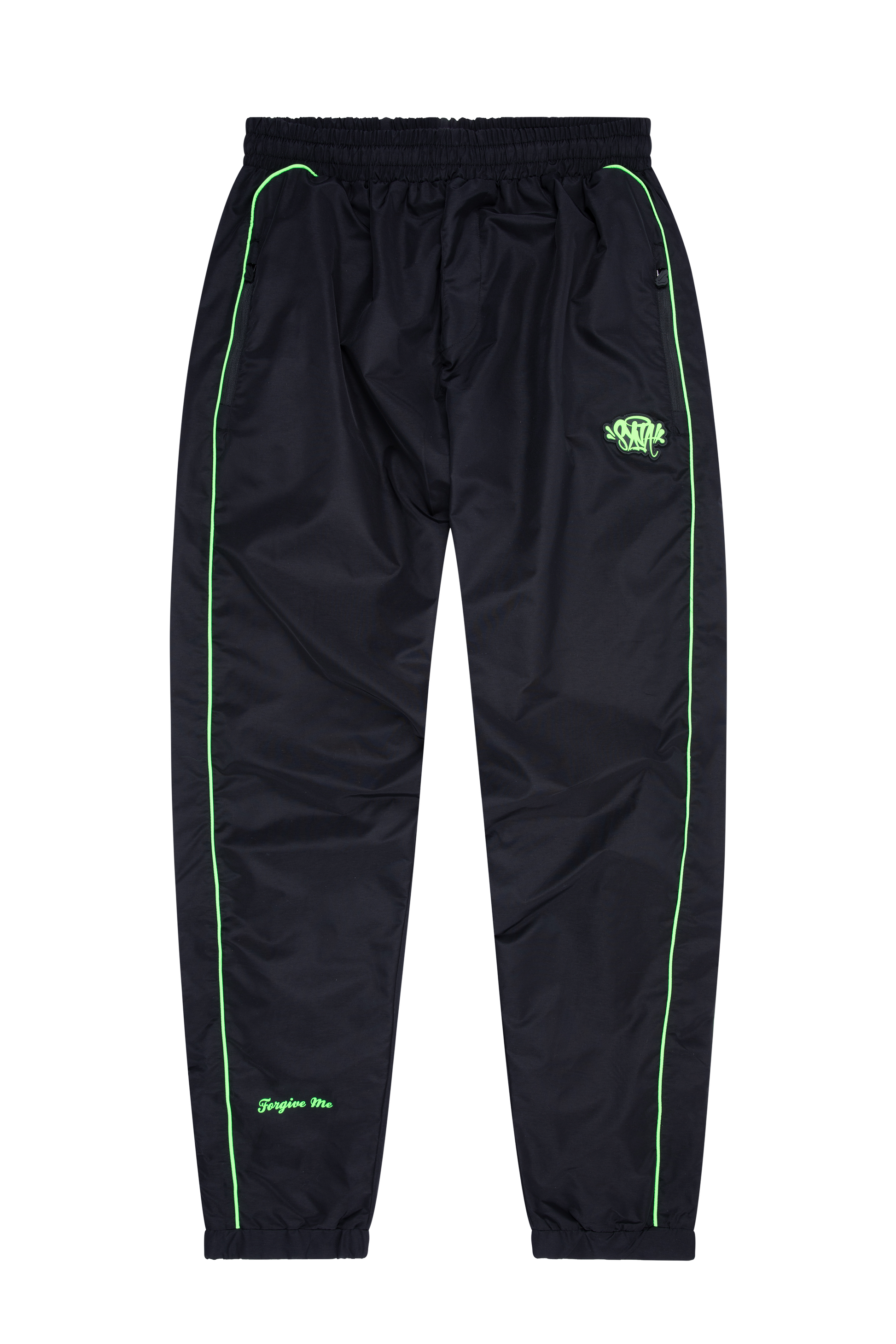 SYNA TRACK PANT - BLACK/NEON GREEN – Syna World