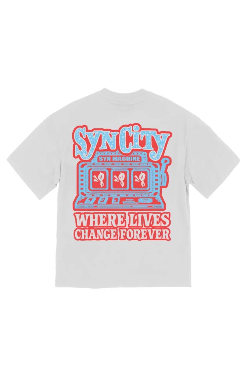 SLOT MACHINE TEE - WHITE
