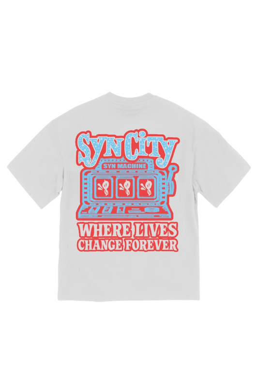 SLOT MACHINE TEE - WHITE